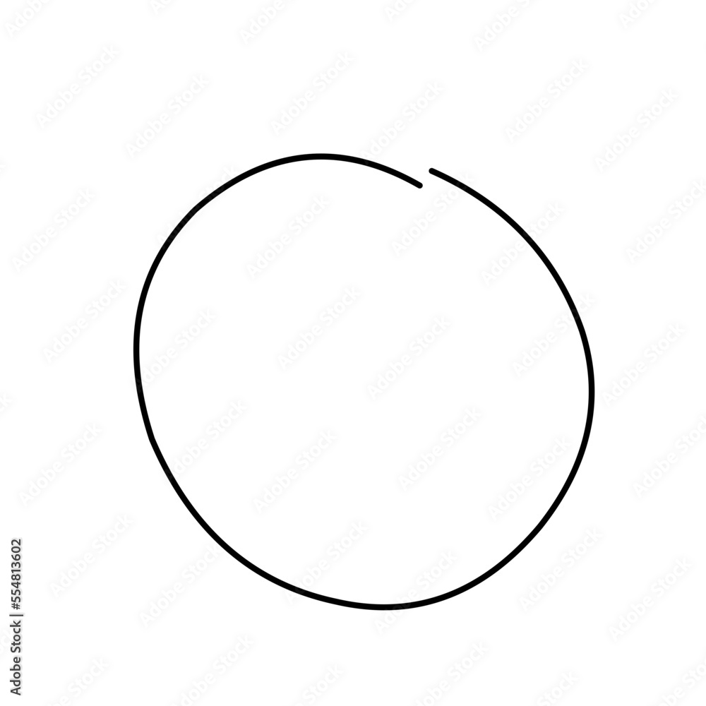Circle line, check line, circle correction Circle line, check line, circle correction
