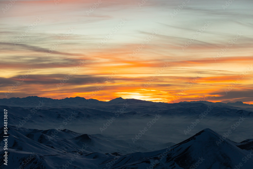 Palandöken Ski Center in the Winter Season Photo, Palandoken Mountain Erzurum, Turkey
