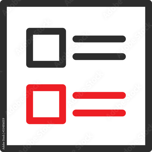 Document List Vector Icon 