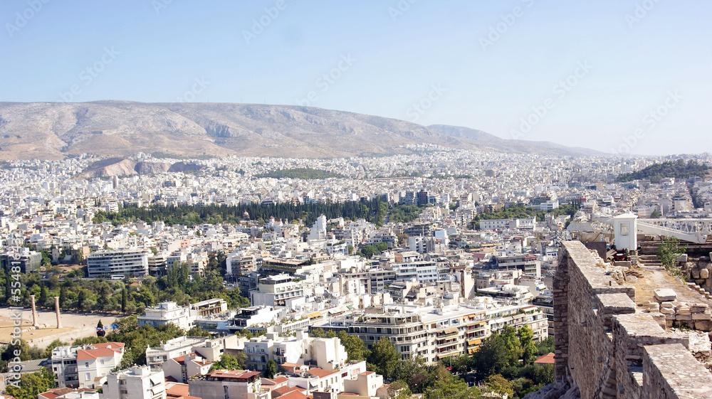 Atene, panorama dall'Acropoli