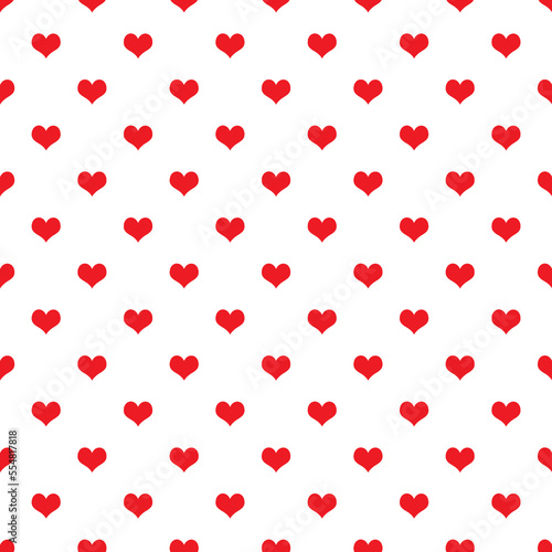 pattern with red hearts