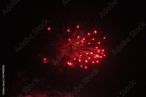 Feuerwerk rot