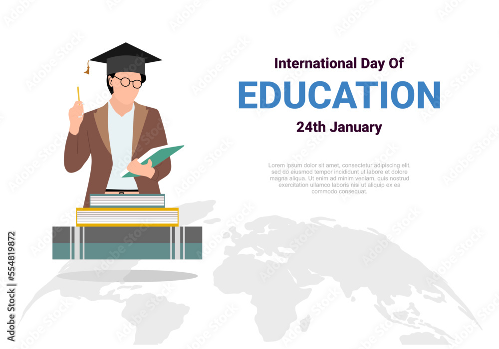 international day of education background celebrated on january 24th ...