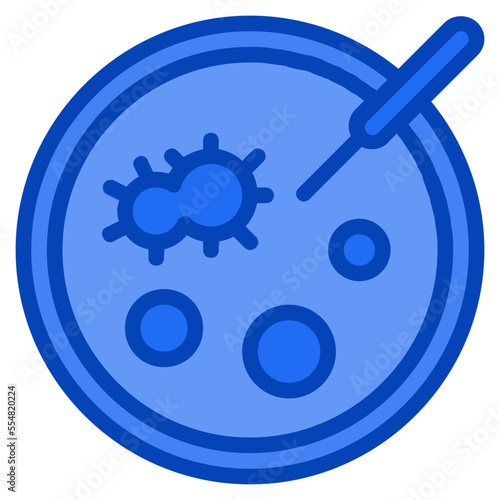 petri disk blue icon