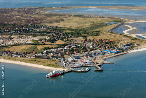 Luftbild List auf Sylt mit Hafen