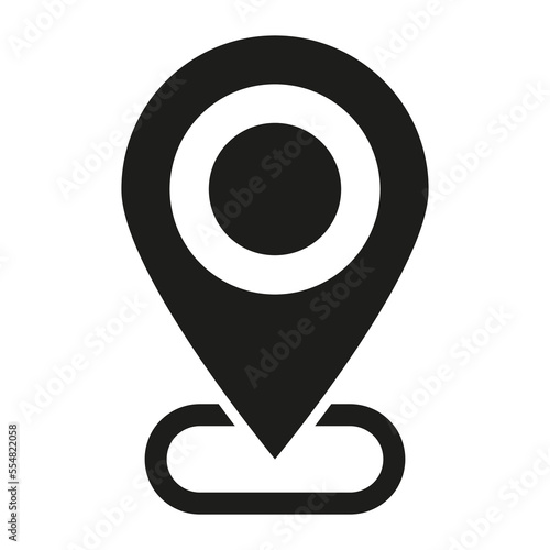 Maps pin. Location map icon.