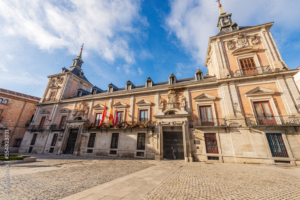 Facade of the Casa De La Villa, 1692, the old town hall in Plaza de la