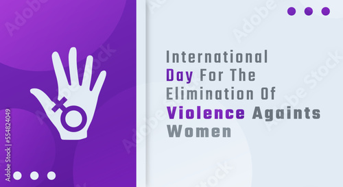 Happy International Day for the Elimination of Violence against Women Celebration Vector Design Illustration for Background, Poster, Banner, Advertising, Greeting Card