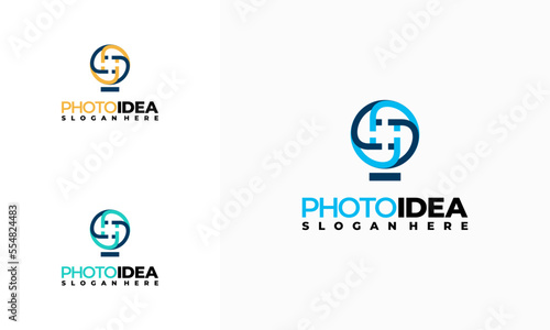 Photography Idea logo designs concept vector, Shutter Idea logo template symbol