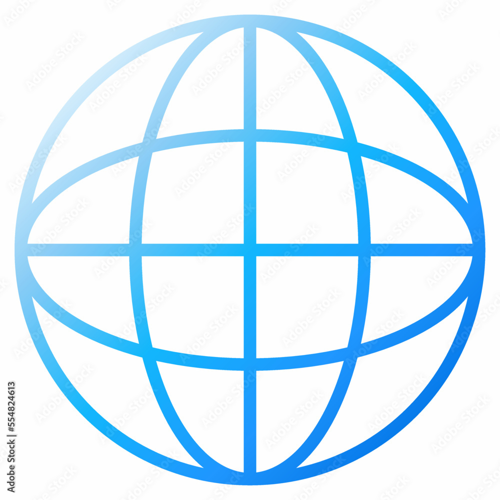 Internet icon isolated vector illustration. Simple blue internet web vector for logo, icon, item, accessory, symbol, business, design or decoration. Shiny blue globe internet outline symbol Internet icon isolated vector illustration. Simple blue internet web vector for logo, icon, item, accessory, symbol, business, design or decoration. Shiny blue globe internet outline symbol
