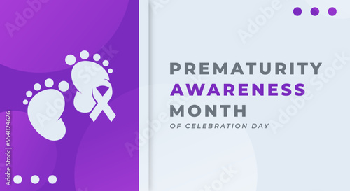 Happy Prematurity Awareness Month Celebration Vector Design Illustration for Background, Poster, Banner, Advertising, Greeting Card