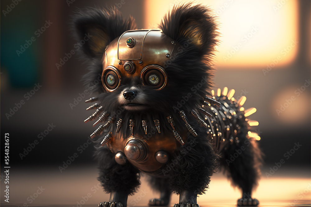 Pomerian robot dog
