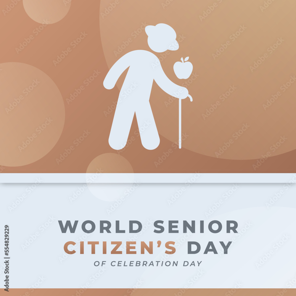 Happy The World Senior Citizen's Day Celebration Vector Design Illustration for Background, Poster, Banner, Advertising, Greeting Card Happy The World Senior Citizen's Day Celebration Vector Design Illustration for Background, Poster, Banner, Advertising, Greeting Card