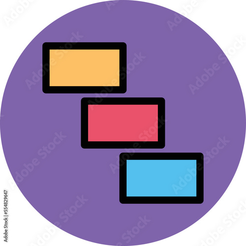Steps Vector Icon
