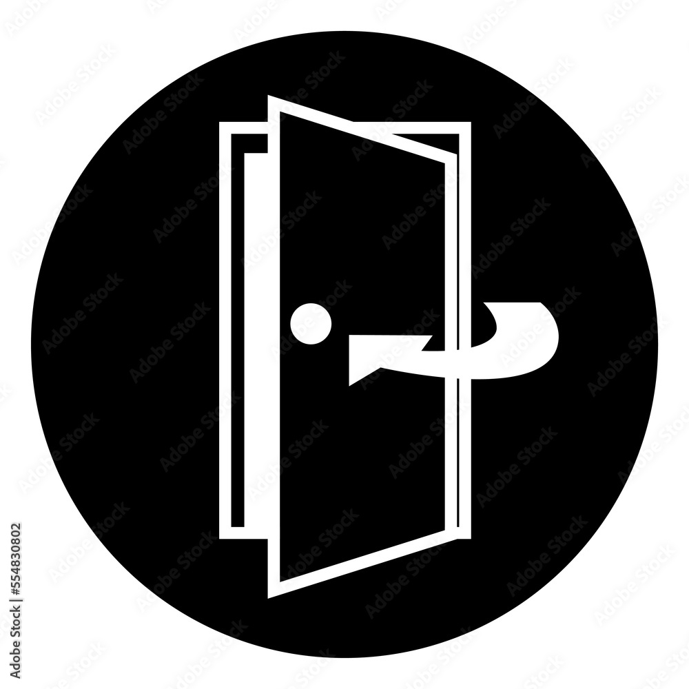 keep-door-closed-symbol-sign-vector-illustration-isolate-on-white