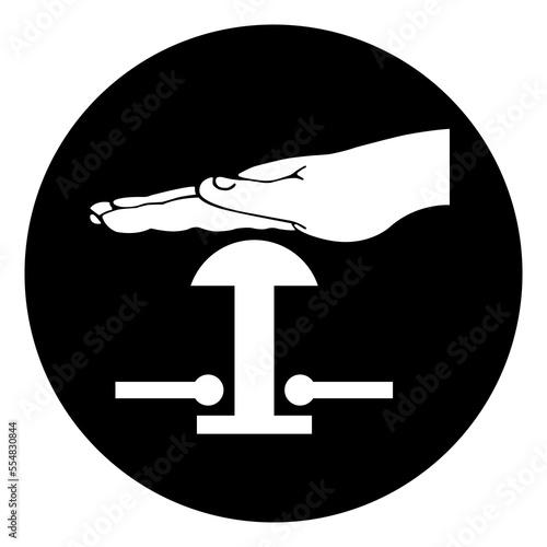 Emergency Stop Symbol Sign,Vector Illustration, Isolated On White Background Label. EPS10