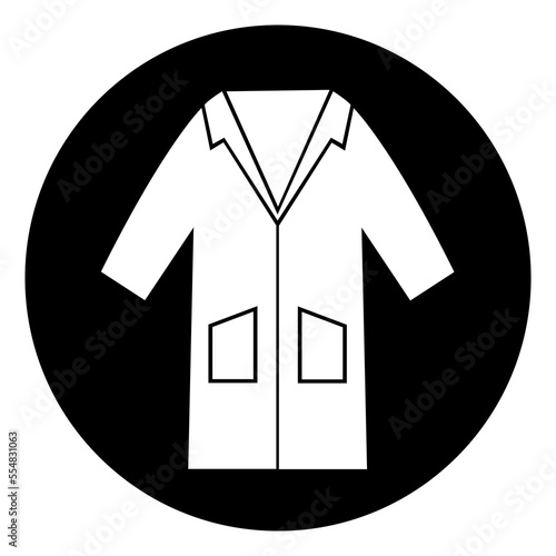 Wear Smock Symbol Sign, Vector Illustration, Isolate On White Background Label. EPS10