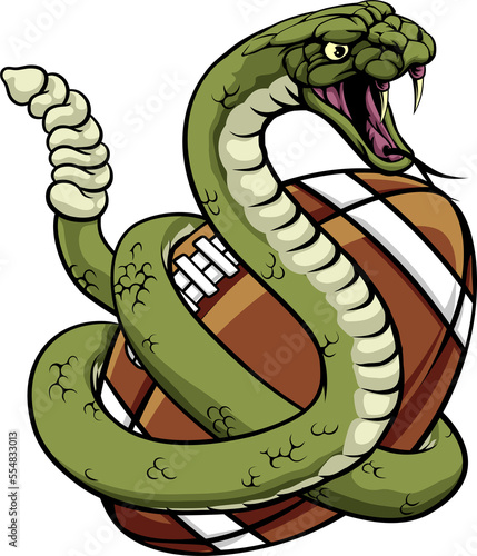Fotografía Rattlesnake American Football Team Animal Mascot