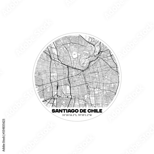 Mappa Santiago de chile