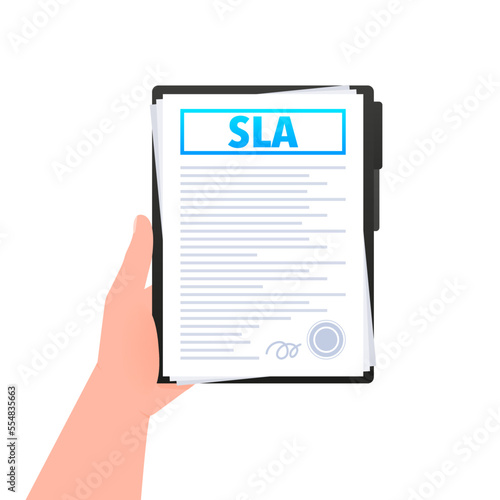 SLA - service level agreement document, Contract Form.