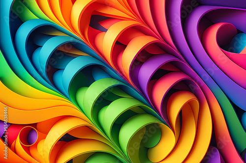 Seamless Abstract Colorful Design, texture, curvy and artistic Illustration pattern