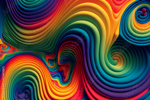 Seamless Abstract Colorful Design, texture, curvy and artistic Illustration pattern