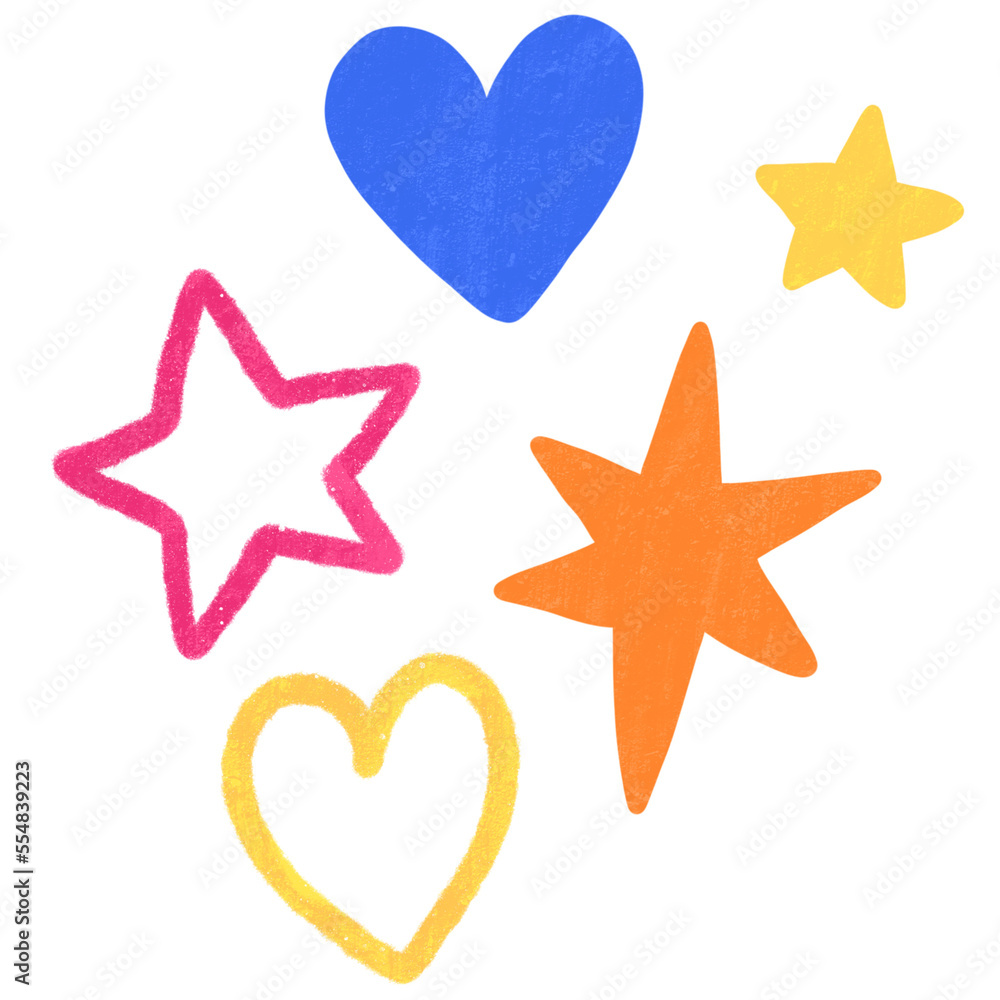 Paint brush cute line stars and hearts clipart.
Paint brush cute line stars and hearts clipart.