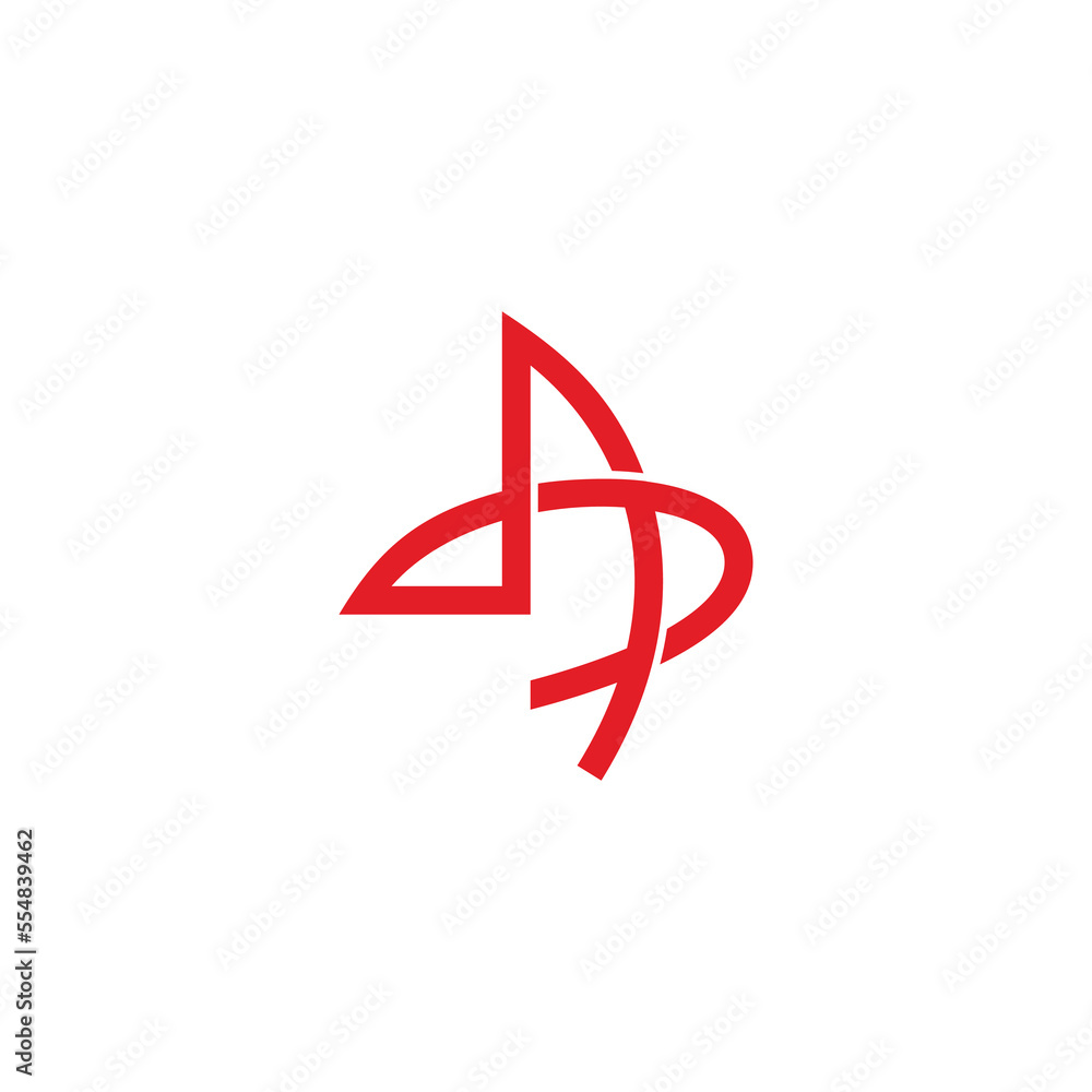 letter ad abstract doodle line logo vector letter ad abstract doodle line logo vector