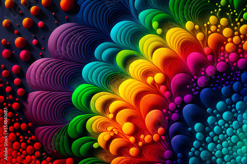 Wallpaper Mural Seamless Abstract Colorful Design, texture, curvy and artistic Illustration pattern Torontodigital.ca