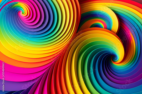 Wallpaper Mural Seamless Abstract Colorful Design, texture, curvy and artistic Illustration pattern Torontodigital.ca