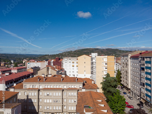 View of Ourense. Orense is a city and capital of the province of Ourense, located in the autonomous community of Galicia, northwestern Spain. It is on the Camino Sanabrés path of the Way of St James. photo