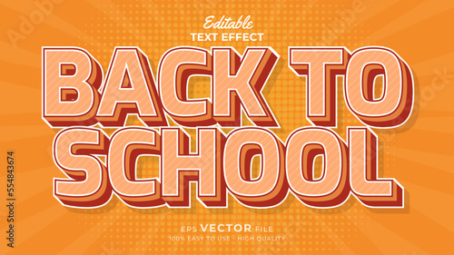 Back to school Text effect editable premium free download