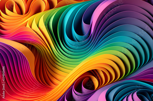 Seamless Abstract Colorful Design, texture, curvy and artistic Illustration pattern