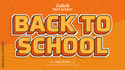 Back to school Text effect editable premium free download