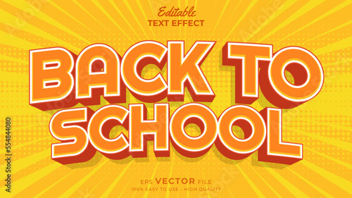 Back to school Text effect editable premium free download