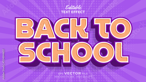 Back to school Text effect editable premium free download