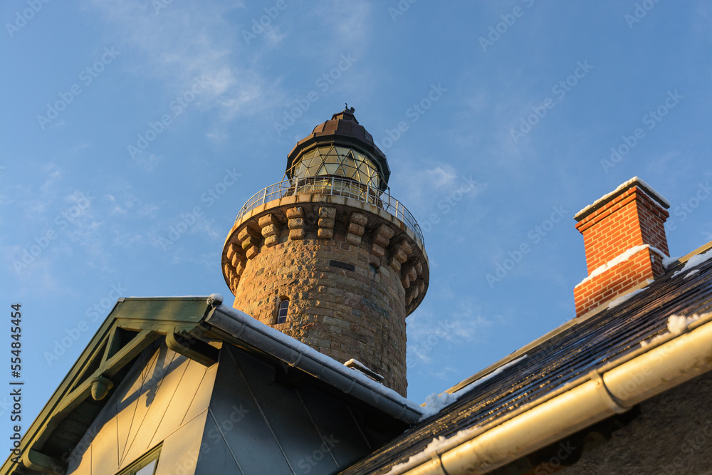 iconic danish lighthouse named lodbjerg. Located on the west coast of Jutland