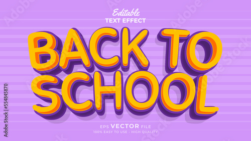 Back to school Text effect editable premium free download