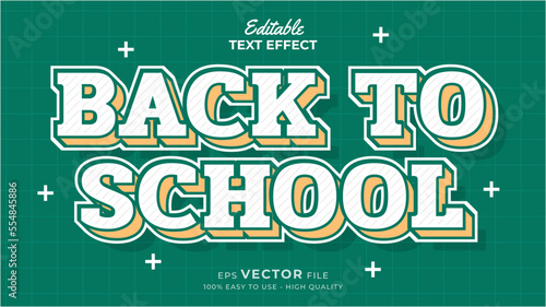 Back to school Text effect editable premium free download