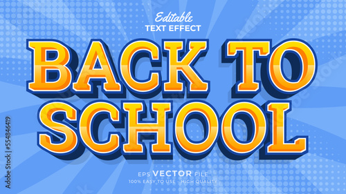 Back to school Text effect editable premium free download