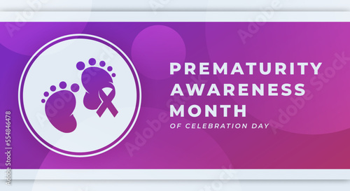 Happy Prematurity Awareness Month Celebration Vector Design Illustration for Background, Poster, Banner, Advertising, Greeting Card