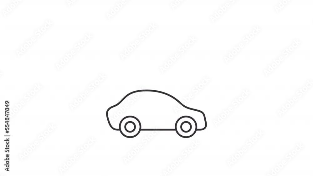 Animated level 3 charger linear icon. Fully re-charged electric vehicle. Expensive option. Seamless loop HD video with alpha channel on transparent background. Outline motion graphic animation Animated level 3 charger linear icon. Fully re-charged electric vehicle. Expensive option. Seamless loop HD video with alpha channel on transparent background. Outline motion graphic animation