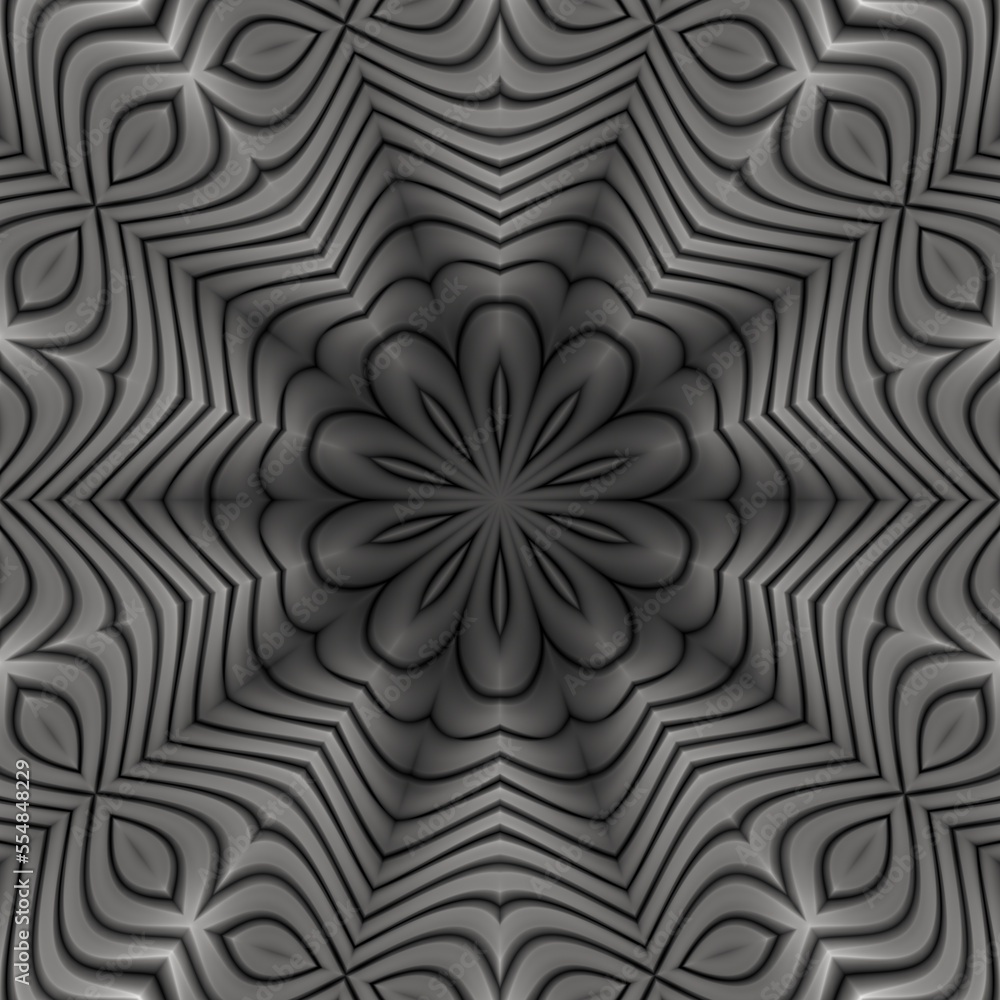 3d effect - abstract polygonal  geometric metallic surface pattern 