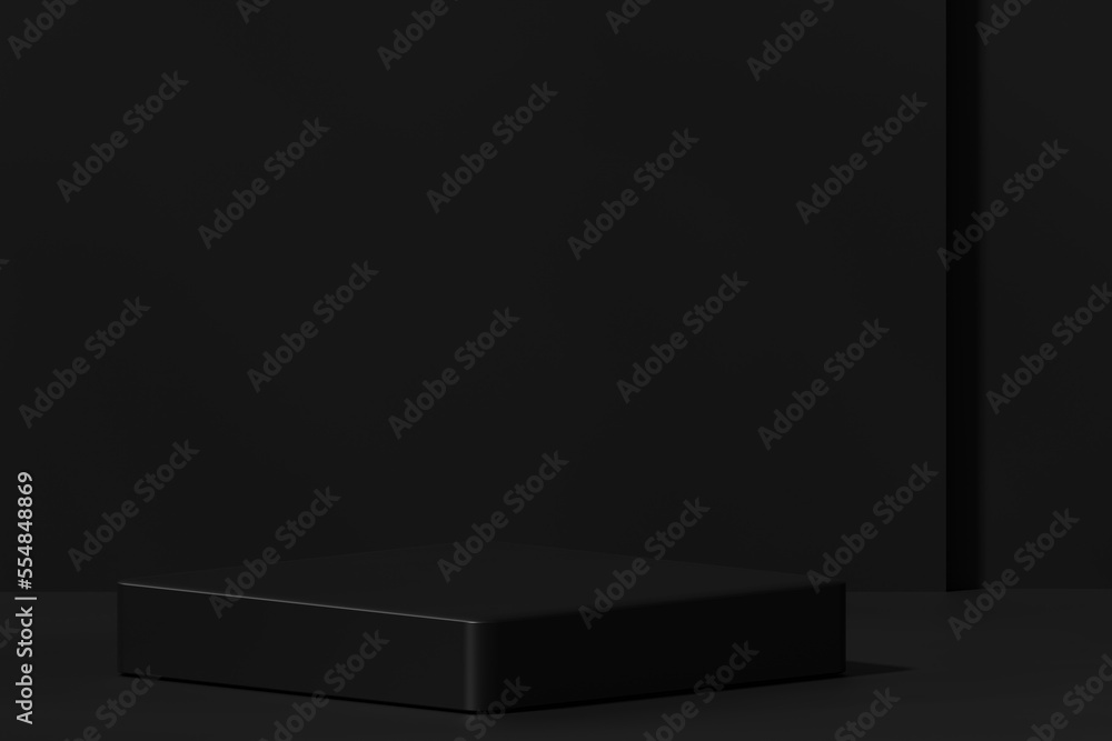 Scene with a podium for product presentation, 3d rendering Scene with a podium for product presentation, 3d rendering