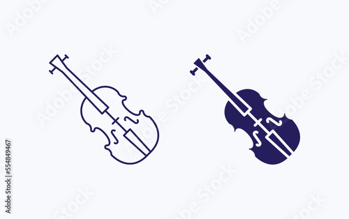 Violin illustration icon