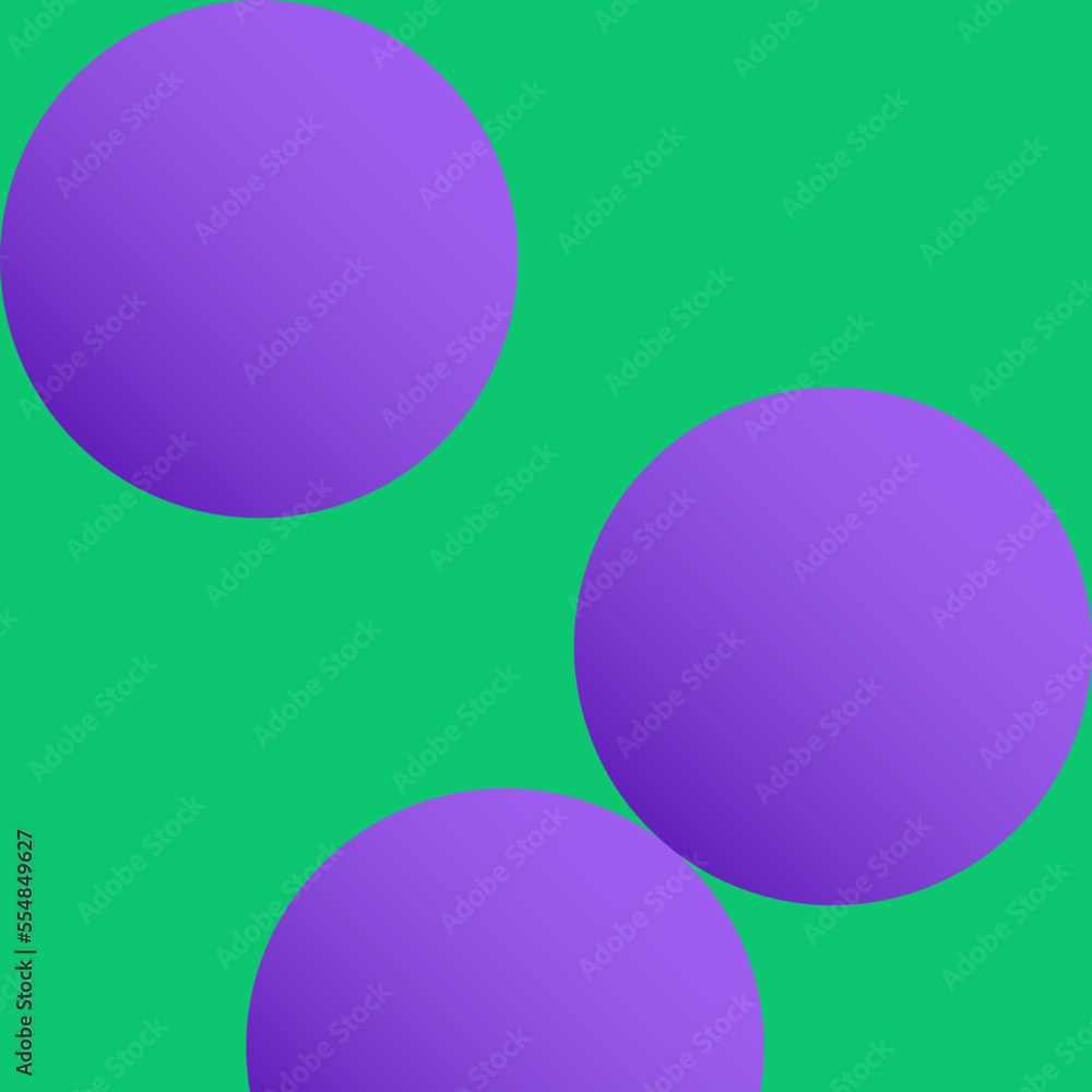 Balls in square vector illustration in gradient design