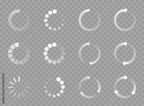 Loading vector icons collection.