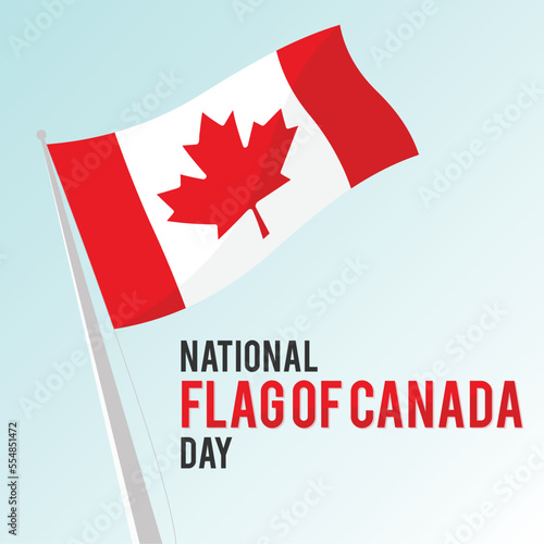 National Flag of Canada Day design template background