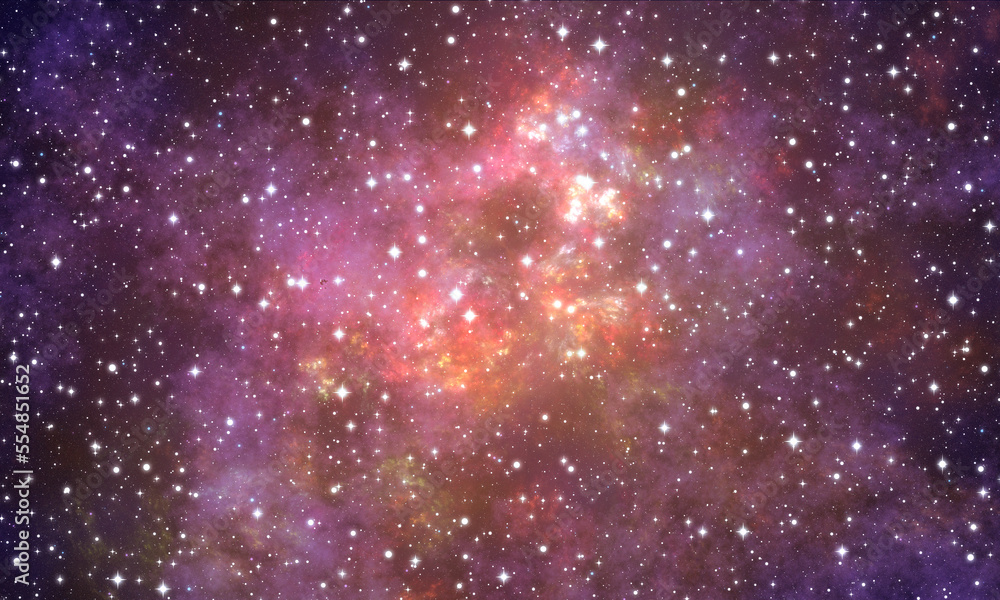 background with stars and particles