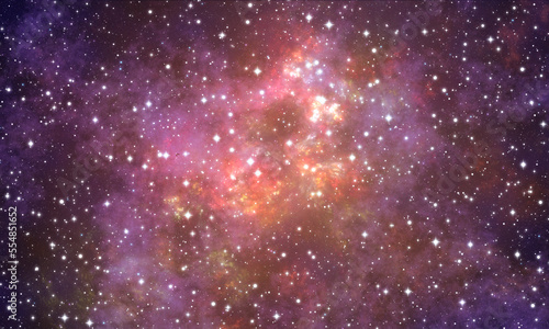 background with stars and particles